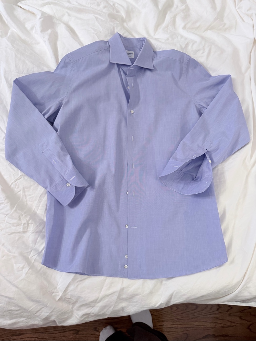 Mazzarelli Men's Light Blue Dress Shirt